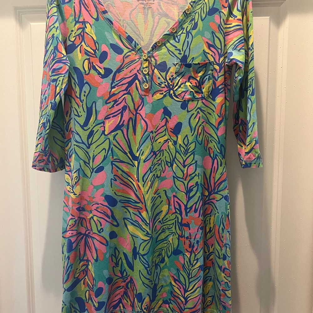BUNDLE Lilly Pulitzer, multi color, pink/ brown cheetah & navy zip-up. Size M